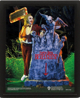 Supplemental image for 5056480328344 - Beetlejuice (Graveyard) - Framed 3D
