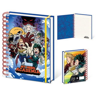 Cover image for 5056480391201 - My Hero Academia (Reach For It) A5 Wiro Notebook