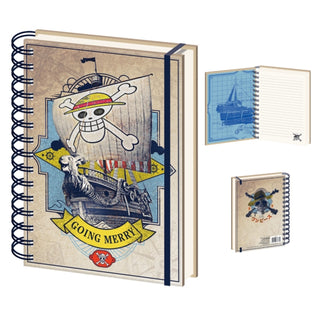 Cover image for 5056480393748 - One Piece Live Action (The Going Merry) A5 Wiro Notebook