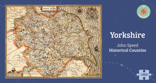 Cover image for 5060085101080 - Yorkshire Historical 1610 Map 1000 Piece Puzzle