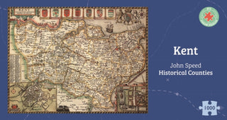 Supplemental image for 5060085106115 - Kent Historical 1610 Map 1000 Piece Puzzle