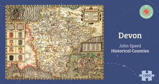 Cover image for 5060085106207 - Devon Historical 1610 Map 1000 Piece Puzzle