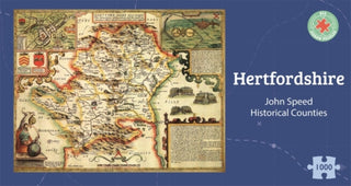 Cover image for 5060085106221 - Hertfordshire Historical 1610 Map 1000 Piece Puzzle