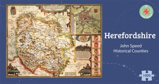 Cover image for 5060085106238 - Herefordshire Historical 1610 Map 1000 Piece Puzzle