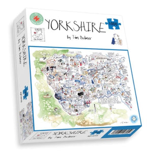 Supplemental image for 5060085107259 - Map of Yorkshire Jigsaw 1000 Piece Puzzle