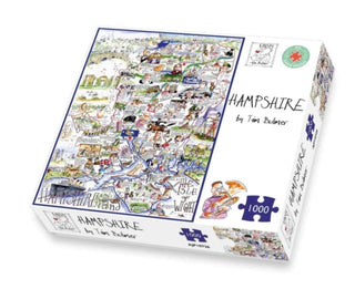 Cover image for 5060085107266 - Map of Hampshire Jigsaw 1000 Piece Puzzle
