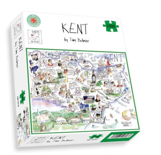 Supplemental image for 5060085107273 - Map of Kent Jigsaw 1000 Piece Puzzle