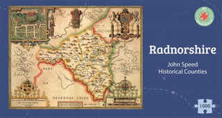 Cover image for 5060085107792 - Radnorshire Historical 1610 Map 1000 Piece Puzzle