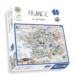 Cover image for 5060085109086 - Map of France Jigsaw 1000 Piece Puzzle