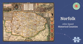 Cover image for 5060085109802 - Norfolk Historical 1610 Map 1000 Piece Puzzle