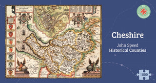 Supplemental image for 5060085109895 - Cheshire Historical 1610 Map 1000 Piece Puzzle