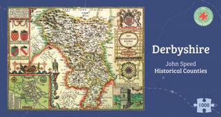 Cover image for 5060085109918 - Derbyshire Historical 1610 Map 1000 Piece Puzzle