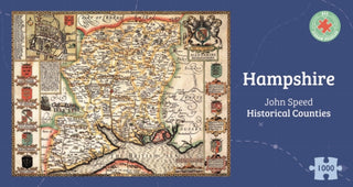Supplemental image for 5060085109970 - Hampshire Historical 1610 Map 1000 Piece Puzzle