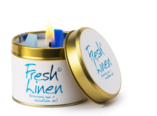 Cover image for 5060142840198 - Fresh Linen - Scented Tin Candle