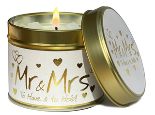 Cover image for 5060142842598 - Mr & Mrs - Scented Tin Candle