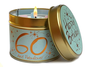 Cover image for 5060142842819 - Happy Birthday 60 - Scented Tin Candle