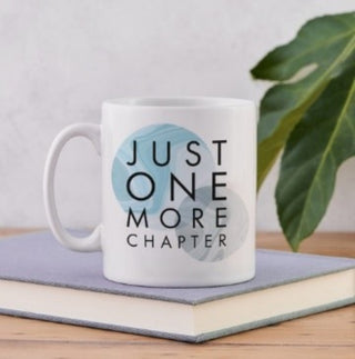 Cover image for 5060434073709 - Literary Mug - "Just One More Chapter" - Marble Design