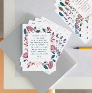 Supplemental image for 5060434073792 - Jane Austen Quotes - 12 Postcard Set