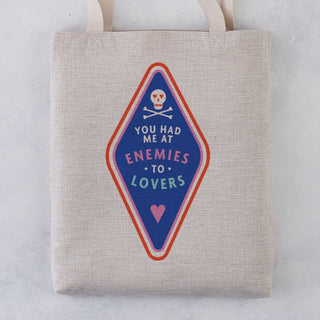 Supplemental image for 5060434074164 - You Had Me At Enemies To Lovers Tote Bag
