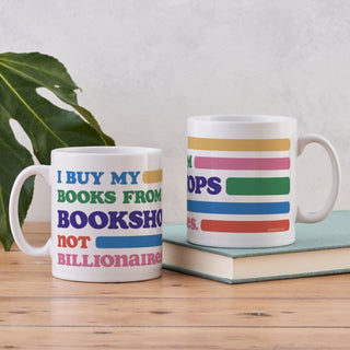 Supplemental image for 5060434074911 - Bookshops Not Billionaires Mug