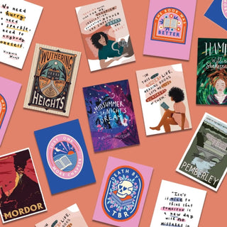 Supplemental image for 5060434074959 - Bookishly Postcards Random Pack of 50