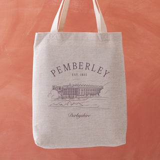 Supplemental image for 5060434075246 - Pemberley Book Plate Illustration Tote Bag