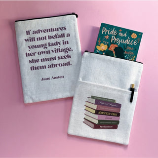 Cover image for 5060434075468 - Jane Austen Travel Quote Book Sleeve