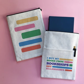 Supplemental image for 5060434075581 - Bookshops Not Billionaires Book Sleeve