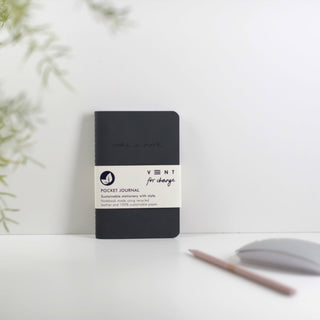Cover image for 5060650180939 - Make a Mark A6 Pocket Journal - Charcoal