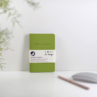 Cover image for 5060650180946 - Make a Mark A6 Pocket Journal - Green