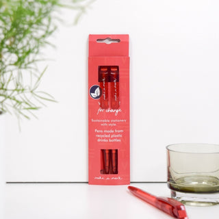 Cover image for 5060650181264 - Make a Mark Recycled Pens - Red