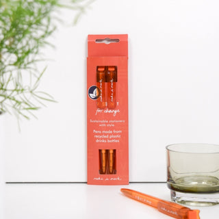 Cover image for 5060650181288 - Make a Mark Recycled Pens - Orange