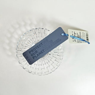 Cover image for 5060650183169 - Recycled Leather Bookmark - Dusty Blue