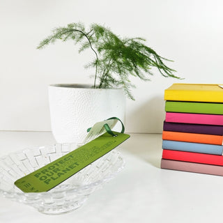 Cover image for 5060650183176 - Recycled Leather Bookmark - Green