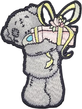 Supplemental image for 5060769434398 - Tatty Teddy with Present Sew On Patch
