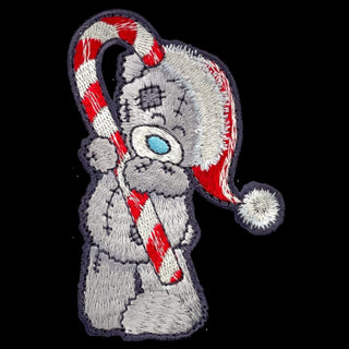 Cover image for 5060769434411 - Tatty Teddy with Candy Cane Sew On Patch