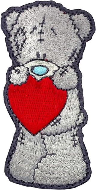 Supplemental image for 5060769434435 - Tatty Teddy with Heart Sew On Patch