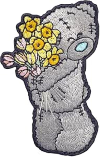 Supplemental image for 5060769434442 - Tatty Teddy with Flowers Sew On Patch