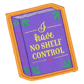 Supplemental image for 5060769436835 - I Have No Shelf Control Sew On Patch