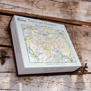 Cover image for 5060995491998 - The OS Map 500 Piece Premium Jigsaw Puzzle - Lake District National Park