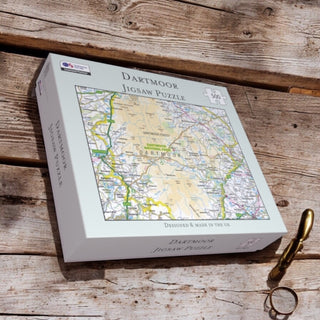 Cover image for 5060995492001 - OS Map 500 Piece Premium Jigsaw Puzzle - Dartmoor National Park