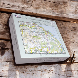 Cover image for 5060995492018 - OS Map 500 Piece Premium Jigsaw Puzzle - North York Moors National Park
