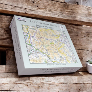 Cover image for 5060995492025 - OS Map 500 Piece Premium Jigsaw Puzzle - Yorkshire Dales National Park