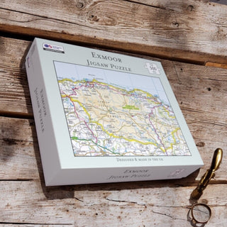 Cover image for 5060995492032 - The OS Map 500 Piece Premium Jigsaw Puzzle - Exmoor National Park