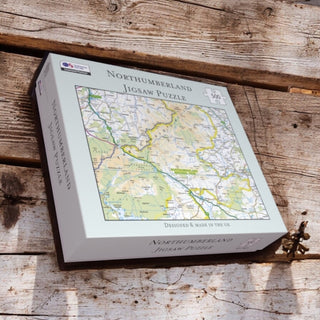 Cover image for 5060995492049 - OS Map 500 Piece Premium Jigsaw Puzzle - Northumberland National Park