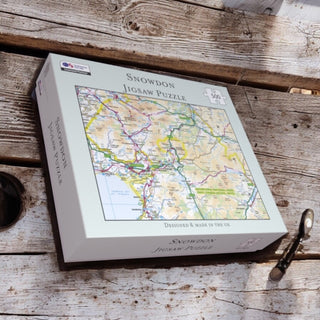 Cover image for 5060995492087 - The OS Map 500 Piece Premium Jigsaw Puzzle - Snowdonia National Park