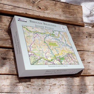 Cover image for 5060995492100 - OS Map 500 Piece Premium Jigsaw Puzzle - Brecon Beacons National Park