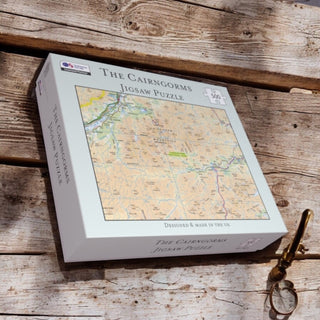 Cover image for 5060995492124 - The OS Map 500 Piece Premium Jigsaw Puzzle - Cairngorms National Park