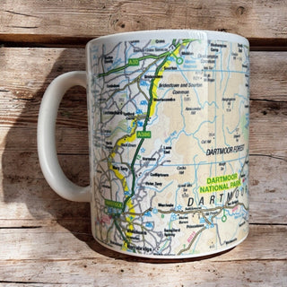 Cover image for 5060995492155 - OS Map Ceramic Mug - Dartmoor National Park