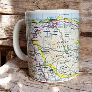 Cover image for 5060995492186 - The OS Map Ceramic Mug - Exmoor National Park